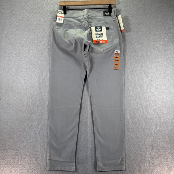 Dockers Smart Flex 360 Slim Fit Ultimate Jeans Men 28x30 Gray Flexible Waistband - Picture 2 of 16